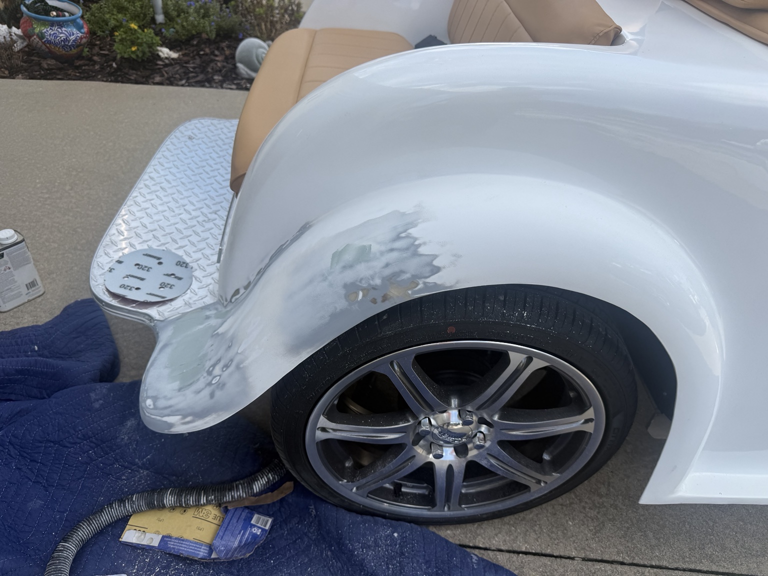 Fiberglass body repair by GS Composites Marine Repairs