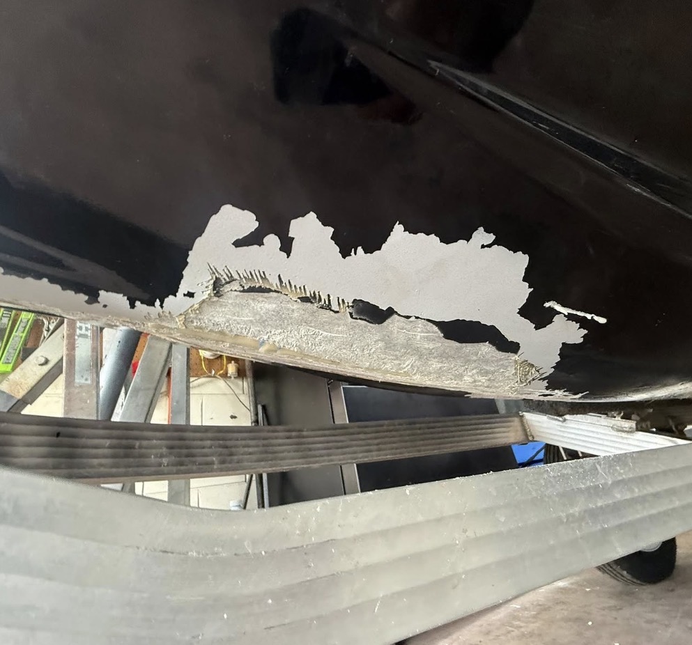 Internal fiberglass work by GS Composites Marine Repairs