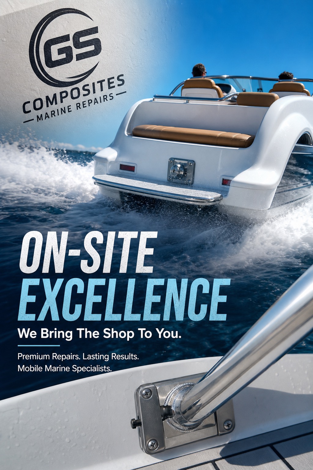 On-site marine service by GS Composites Marine Repairs